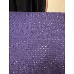 VTG Handmade  Crochet Afghan Purple Throw Blanket 50 x 50 C2C